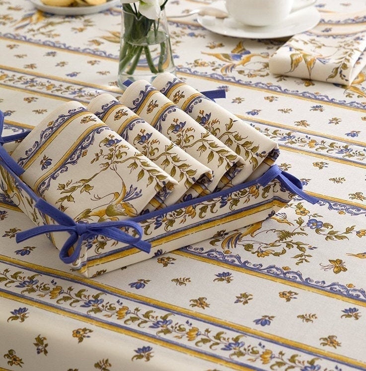 Set of Napkins - Moustiers Blue