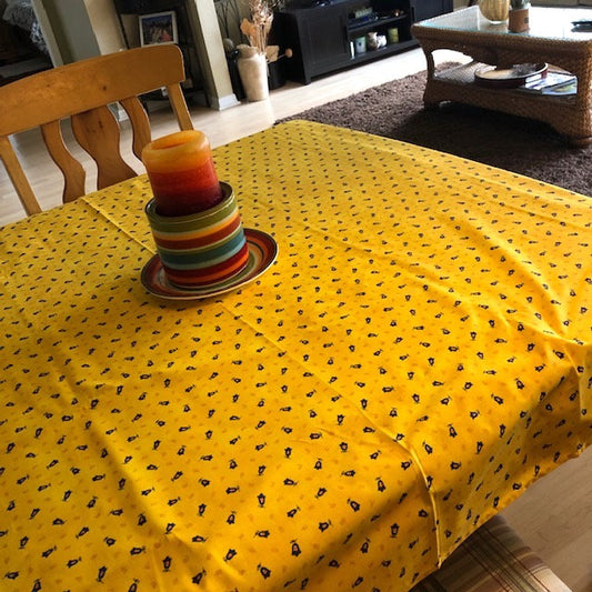 Rectangular 78" Tablecloth - Tradition Yellow All Over
