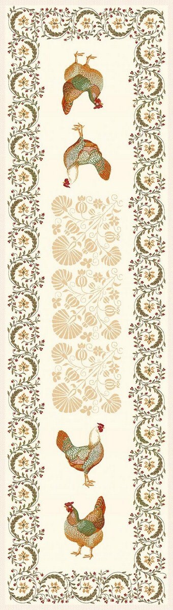 Jacquard Table Runner - Chanteclair