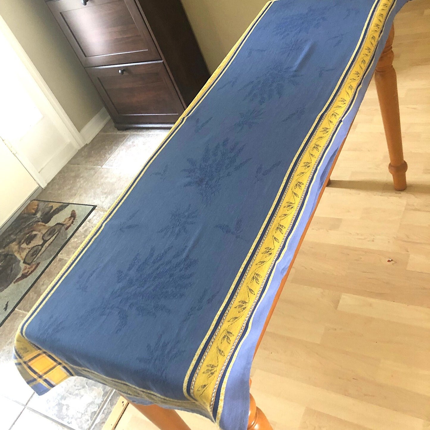 Jacquard Table Runner - Senanque Blue