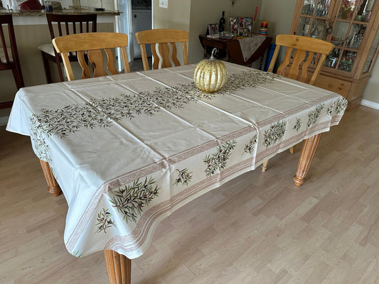 Rectangular 78" or 98"Tablecloth - Clos des Oliviers Off-White